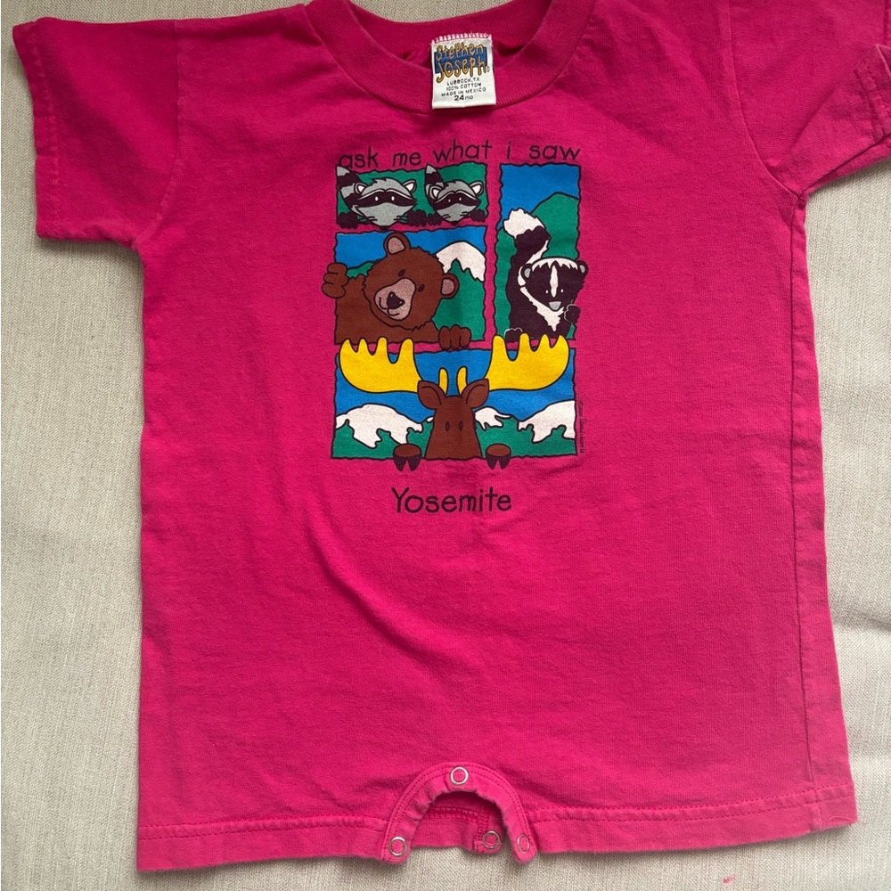 Toddler Vintage Yosemite Pink Graphic T-Shirt